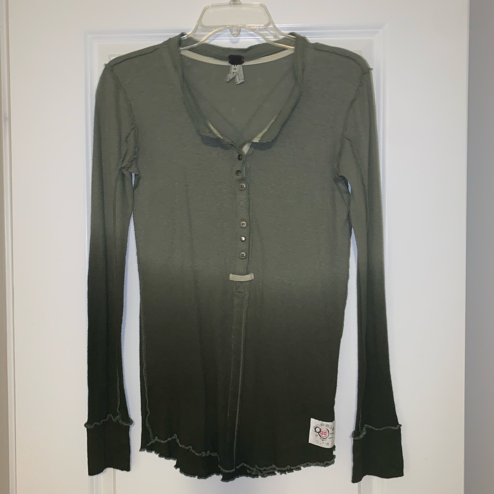Free People long sleeve hombre Henley